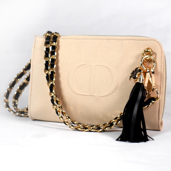 DIOR Bag Beige Canvas NEW - Picture 1 of 8